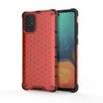 For Calaxy A71 PC + TPU Honeycomb Drop Protection Case(Red)