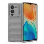 For vivo S15 Pro 5G Magic Shield TPU + Flannel Phone Case(Grey)