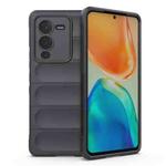 For vivo S15 Pro 5G Magic Shield TPU + Flannel Phone Case(Dark Grey)