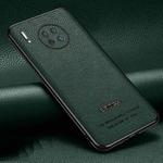 For Huawei Mate 30 Pro Pasted Leather Litchi Texture TPU Phone Case(Dark Green)