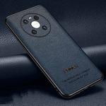 For Huawei Mate 40 Pasted Leather Litchi Texture TPU Phone Case(Royal Blue)