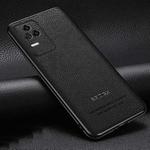 For Xiaomi Redmi K50 / K50 Pro Pasted Leather Litchi Texture TPU Phone Case(Black)