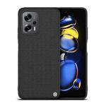 For Xiaomi Redmi Note 11T Pro/11T Pro+ 5G NILLKIN 3D Textured Nylon Fiber TPU Phone Case(Black)