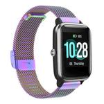 For ID205 / Willful SW021 19mm Stainless Steel Milanese Watch Band(Colorful)