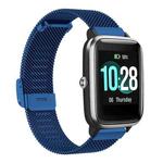 For ID205 / Willful SW021 19mm Stainless Steel Milanese Watch Band(Dark Blue)