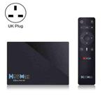 H96 Max 2GB+16GB 8K Smart TV BOX Android 11.0 Media Player with Remote Control, Plug Type:UK Plug