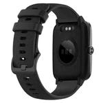 For ID205 / Willful SW021 19mm Silicone Plaid Watch Band(Black)