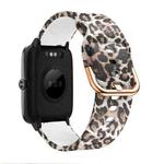 For ID205 / Willful SW021 19mm Silicone Printing Watch Band(Leopard Print)