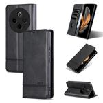 For vivo Y300 Pro AZNS Magnetic Calf Texture Leather Phone Case(Black)