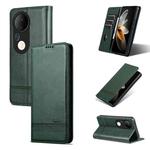 For vivo S20 Pro AZNS Magnetic Calf Texture Leather Phone Case(Dark Green)