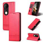 For vivo S20 Pro AZNS Magnetic Calf Texture Leather Phone Case(Red)