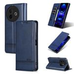 For vivo Y300i 5G / Y39 5G Global AZNS Magnetic Calf Texture Leather Phone Case(Dark Blu)