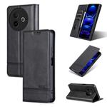 For vivo Y300i 5G / Y39 5G Global AZNS Magnetic Calf Texture Leather Phone Case(Black)