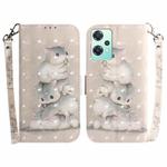 For OnePlus Nord CE 2 Lite 5G 3D Colored Horizontal Flip Leather Phone Case(Squirrels)