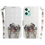 For OnePlus Nord CE 2 Lite 5G 3D Colored Horizontal Flip Leather Phone Case(Pug)