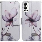 For Infinix Hot 12 Coloured Drawing Leather Phone Case(Magnolia Flower)