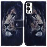 For Infinix Hot 12 Coloured Drawing Leather Phone Case(Lion)