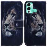 For Infinix Hot 12 Play Coloured Drawing Leather Phone Case(Lion)