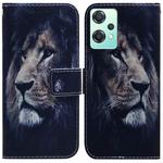 For OnePlus Nord CE 2 Lite 5G Coloured Drawing Leather Phone Case(Lion)