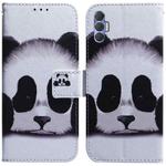 For Tecno Spark 8 Pro Coloured Drawing Leather Phone Case(Panda)