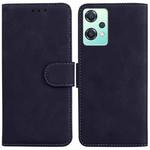 For OnePlus Nord CE 2 Lite 5G Skin Feel Pure Color Flip Leather Phone Case(Black)