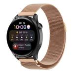 For Huawei Watch GT 3 Pro 46mm Milan Steel Watch Band(Rose Gold)