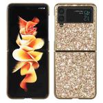For Samsung Galaxy Z Flip4 Glitter Powder Shockproof TPU Phone Case(Gold)