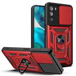 For Motorola Moto G52 Sliding Camera Cover Design TPU+PC Phone Case(Red)