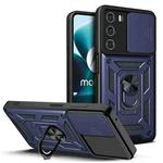 For Motorola Moto G200 5G / Edge S30 Sliding Camera Cover Design TPU+PC Phone Case(Blue)