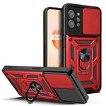 For OPPO Realme C31 Sliding Camera Cover Design TPU+PC Phone Case(Red)