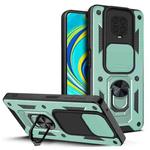 For Xiaomi Redmi Note 9 Pro Sliding Camera Cover Design TPU+PC Phone Case(Green)