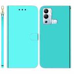 For Infinix Hot 12i Imitated Mirror Surface Horizontal Flip Leather Phone Case(Mint Green)