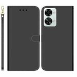 For OnePlus Nord 2T Imitated Mirror Surface Horizontal Flip Leather Phone Case(Black)