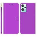 For OnePlus Nord CE 2 Lite 5G Imitated Mirror Surface Horizontal Flip Leather Phone Case(Purple)