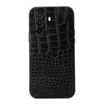 For Huawei Enjoy 50 China/nova Y70 4G Global/nova Y70 Plus Crocodile Top Layer Cowhide Leather Phone Case(Black)