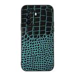 For Huawei Enjoy 50 China/nova Y70 4G Global/nova Y70 Plus Crocodile Top Layer Cowhide Leather Phone Case(Cyan Blue)