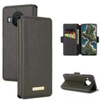 For Nokia X20 / X10 MUXMA MX115 Cross Texture Oil Edge Flip Leather Phone Case(Grey)