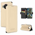 For Nokia X20 / X10 MUXMA MX115 Cross Texture Oil Edge Flip Leather Phone Case(Gold)