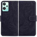 For OnePlus Nord CE 2 Lite 5G Tiger Embossing Pattern Horizontal Flip Leather Phone Case(Black)