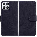 For Honor X8 Tiger Embossing Pattern Horizontal Flip Leather Phone Case(Black)