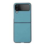 For Samsung Galaxy Z Flip4 Arashi Texture PU Phone Case(Sky Blue)