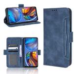 For Motorola Moto G22 / E32s 4G Skin Feel Calf Pattern Leather Phone Case(Blue)