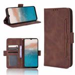 For Nokia C21 Plus Skin Feel Calf Pattern Leather Phone Case(Brown)