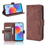 For ZTE Blade A52 Skin Feel Calf Pattern Leather Phone Case(Brown)