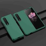For Samsung Galaxy Z Fold4 Big Hole Fuel Injection PC Skin Feel Phone Case(Green)