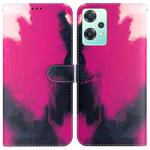 For OnePlus Nord CE 2 Lite 5G Watercolor Pattern Horizontal Flip Leather Phone Case(Berry Color)