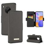 For Huawei Y9a / Enjoy 20 SE MUXMA MX115 Cross Texture Oil Edge Flip Leather Phone Case(Grey)