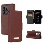 For Meizu 18 Pro MUXMA MX115 Cross Texture Oil Edge Flip Leather Phone Case(Red)