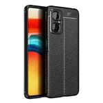 For Xiaomi Poco M4 5G Litchi Texture TPU Phone Case(Black)