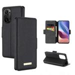 For Xiaomi Redmi K40 / K40 Pro MUXMA MX115 Cross Texture Oil Edge Flip Leather Phone Case(Black)